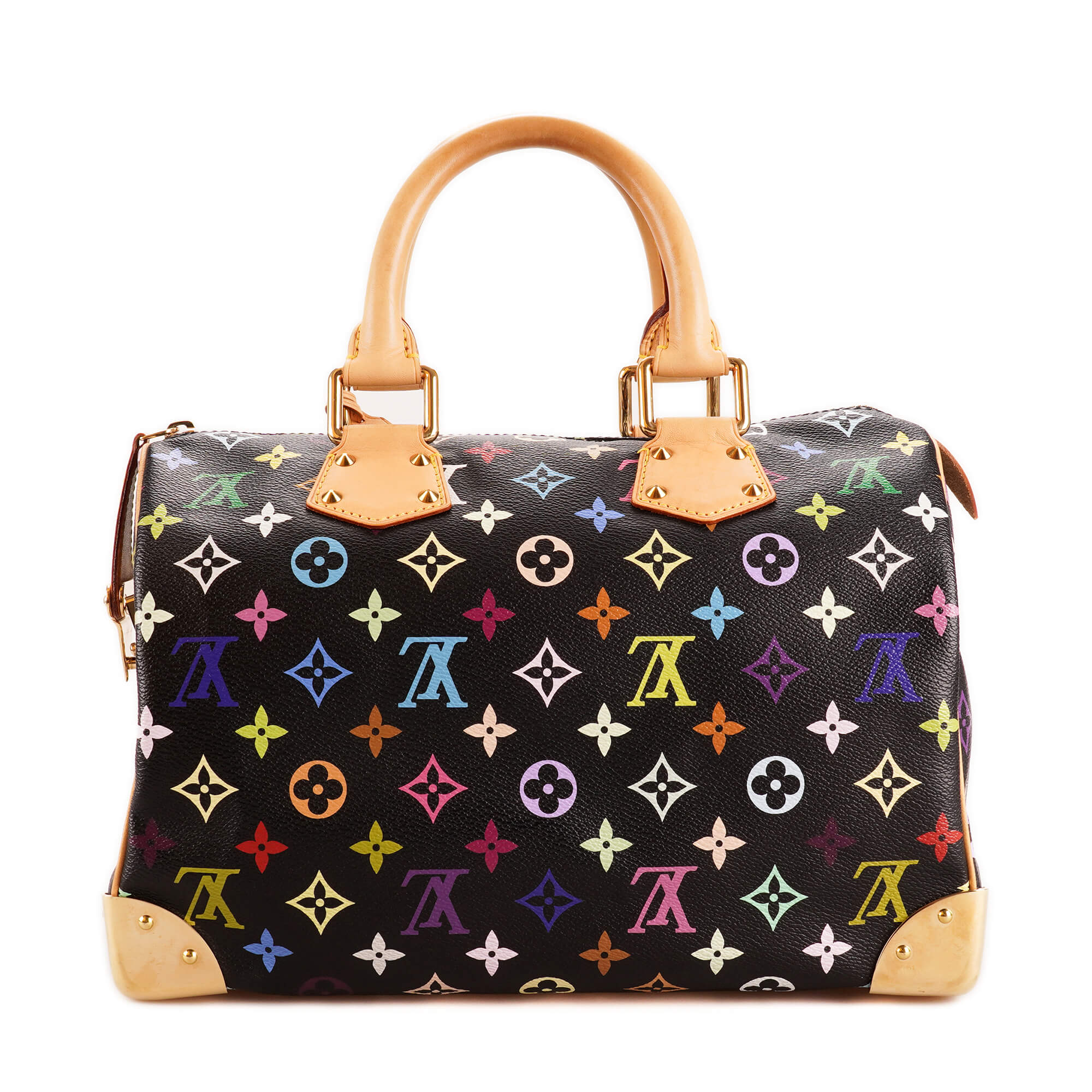 Louis Vuitton - Black Monogram Multicolor Canvas Speedy Bag II 